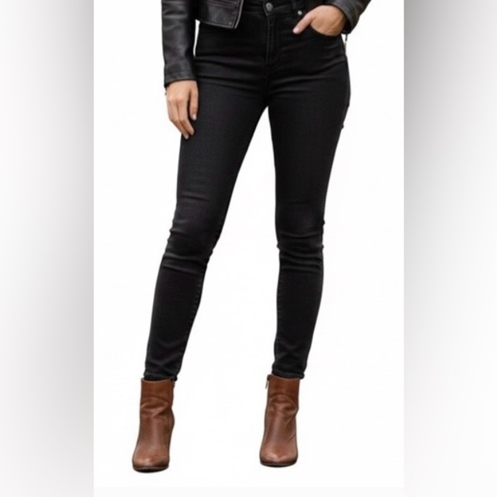 BlankNYC black super skinny pants, polyurethane/viscose blend, high rise, 24